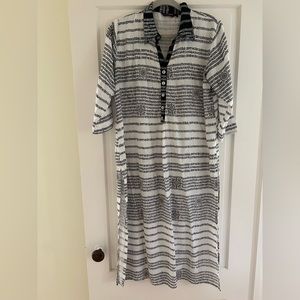 SRISHTI Black & white midi dress/tunic